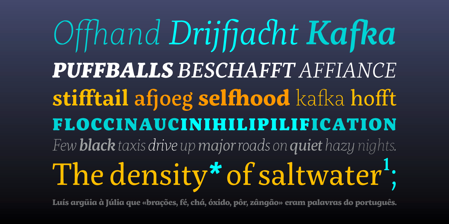 Servus Slab Light Italic Font preview